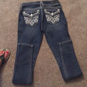 Woman’s lightly used jeans